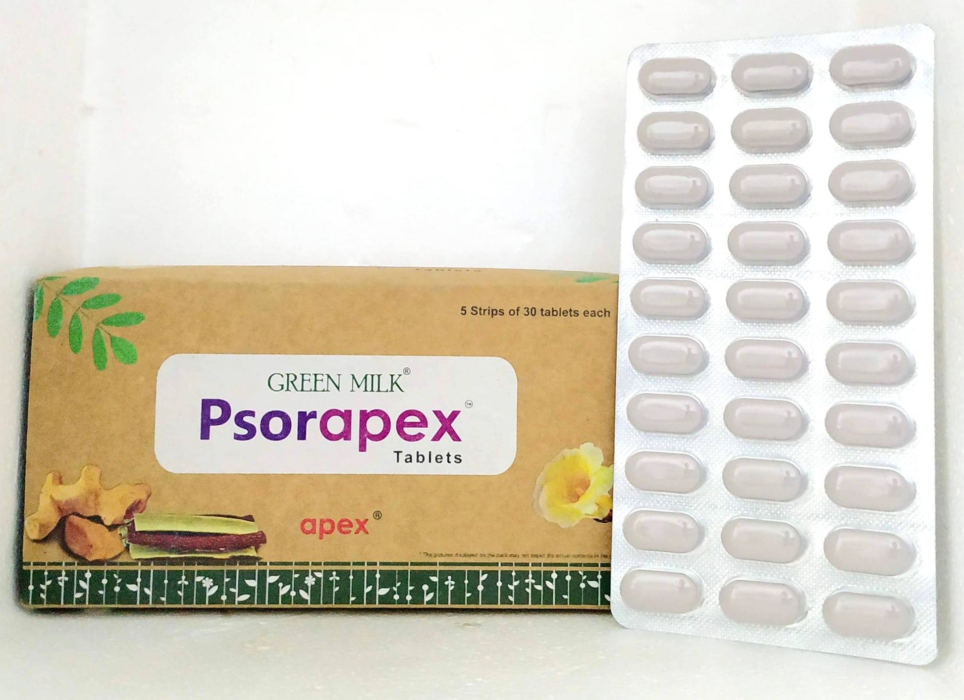Psorapex Tablets - 30Tablets -  Apex Ayurveda - Medizzo.com