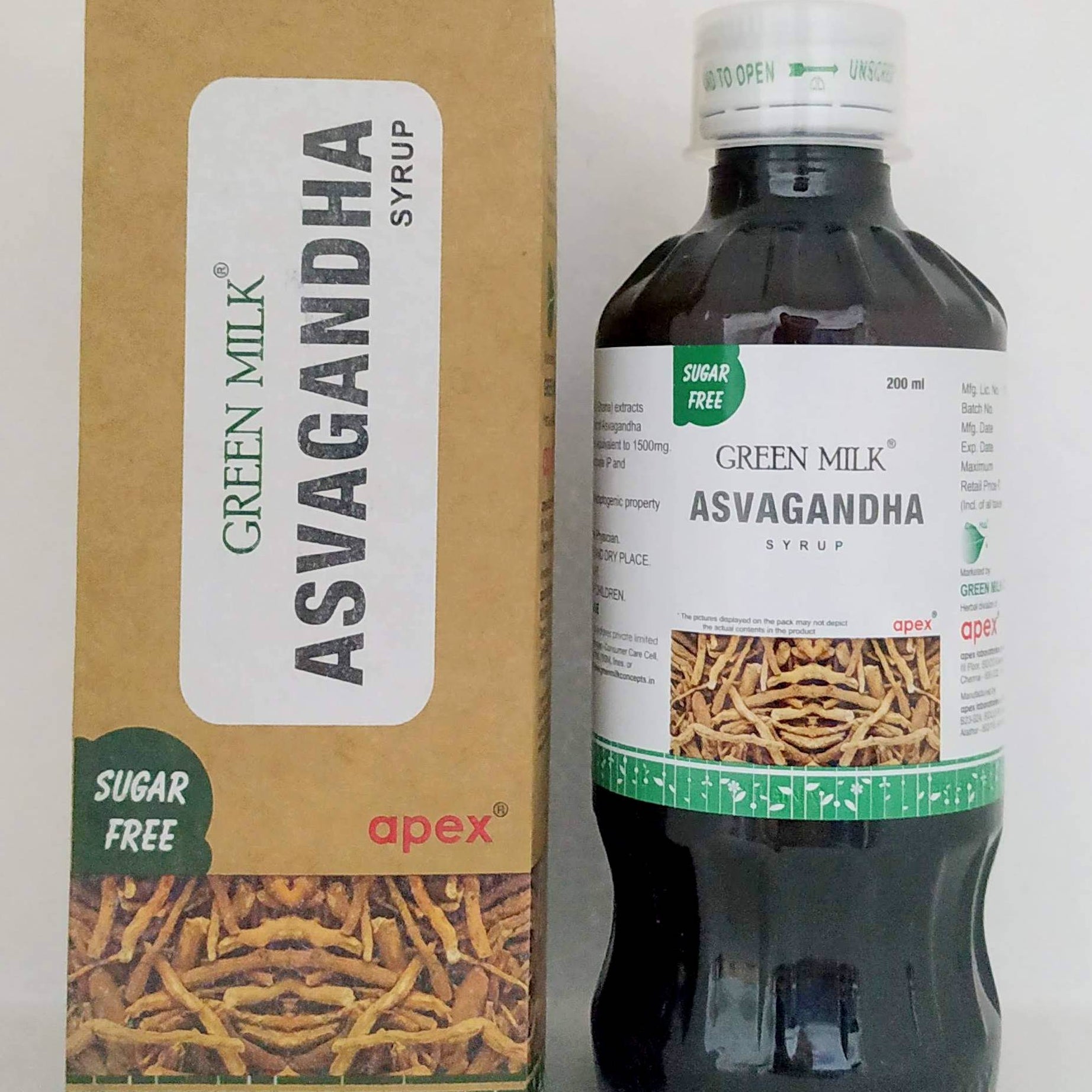 Ashwagandha Syrup 200ml -  Apex Ayurveda - Medizzo.com