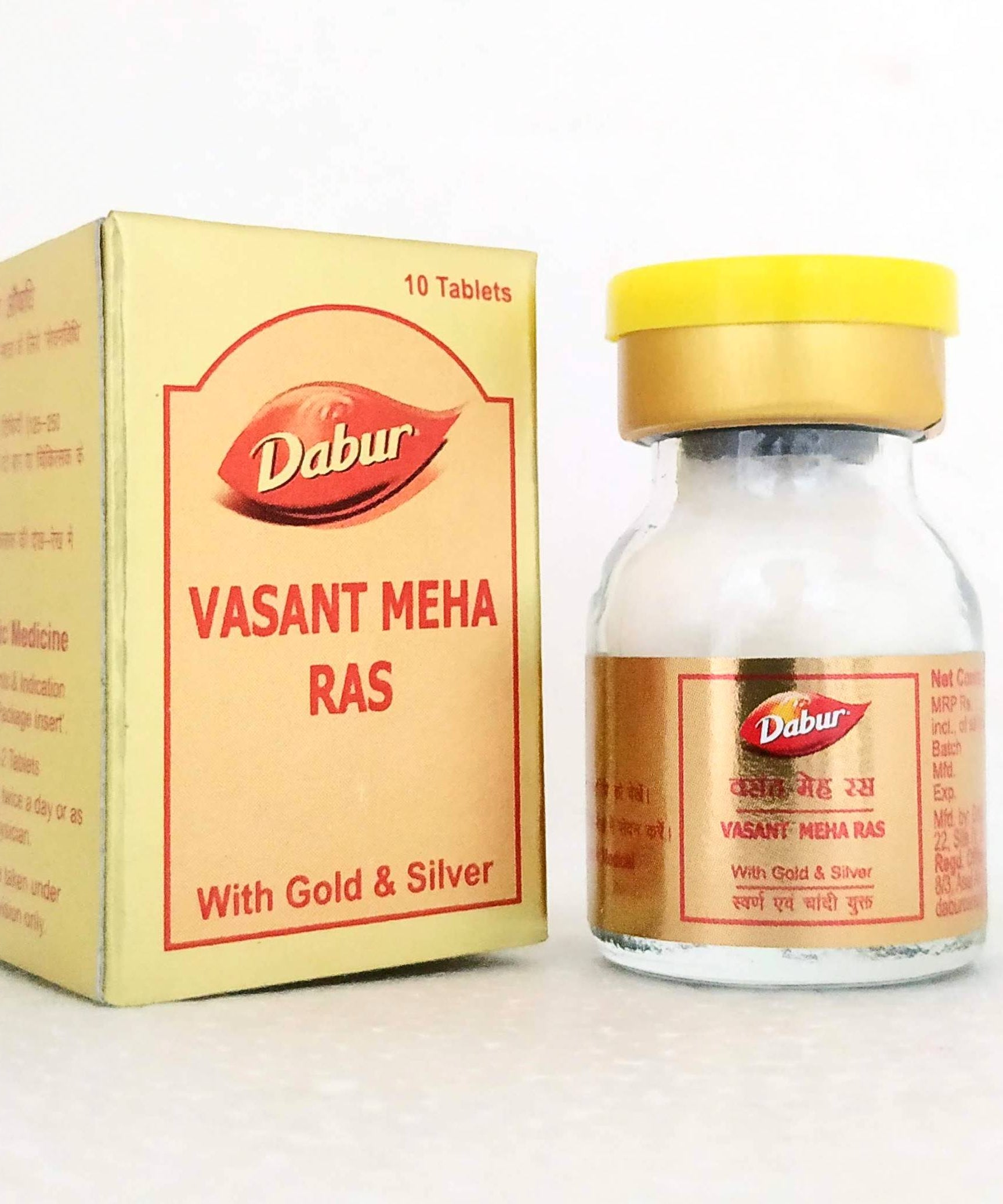 Vasant Meha Ras - 10Tablets -  Dabur - Medizzo.com