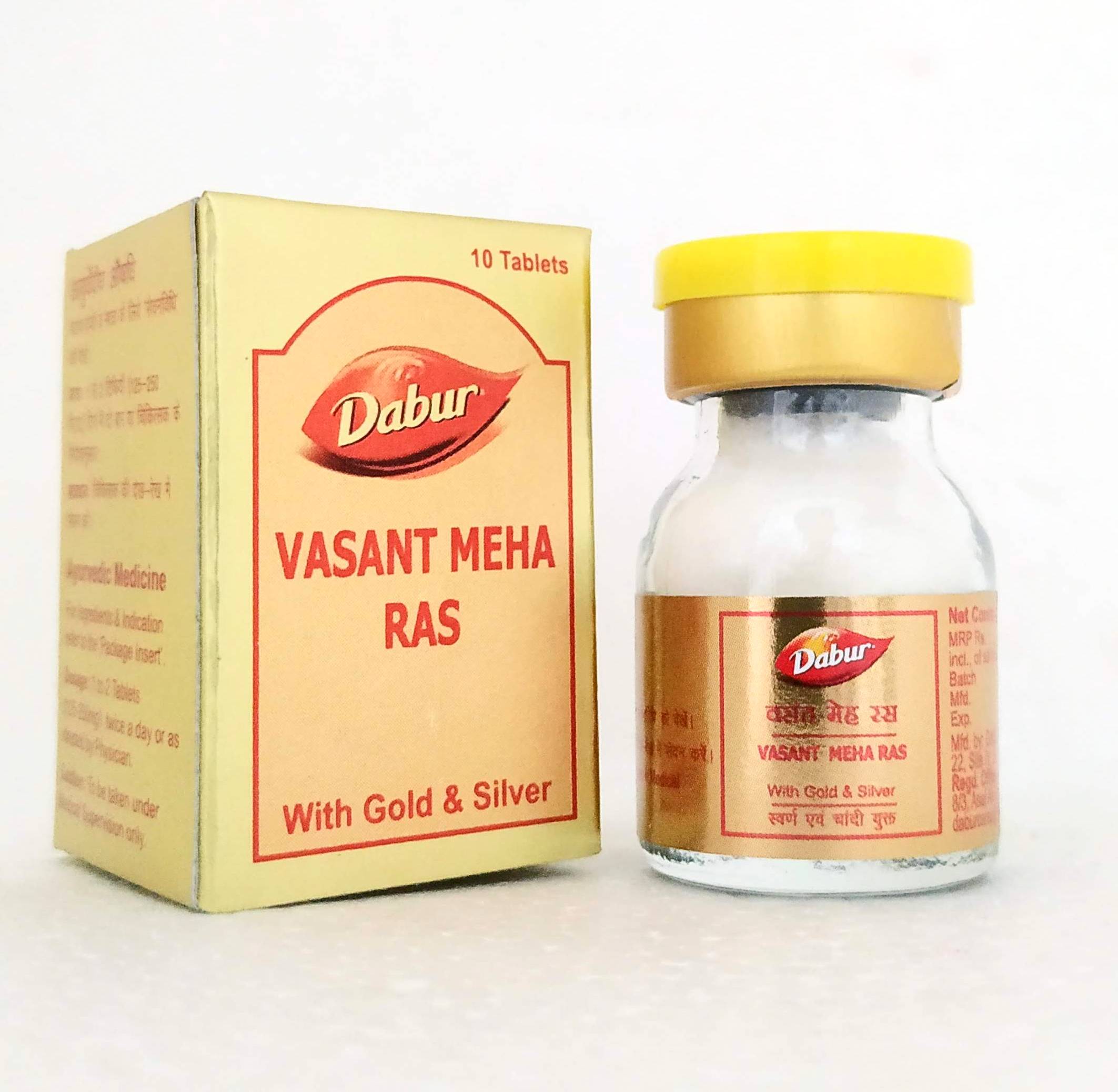 Vasant Meha Ras - 10Tablets -  Dabur - Medizzo.com