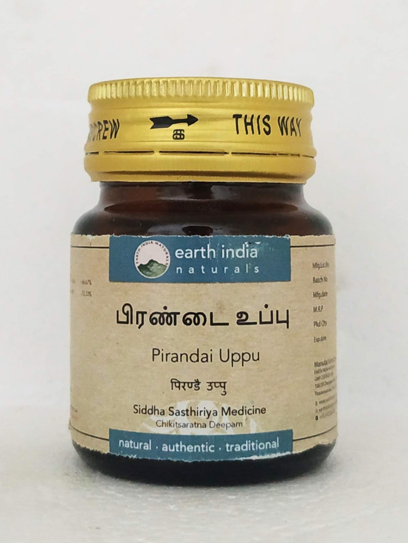 Pirandai uppu 10gm -  Earth India - Medizzo.com