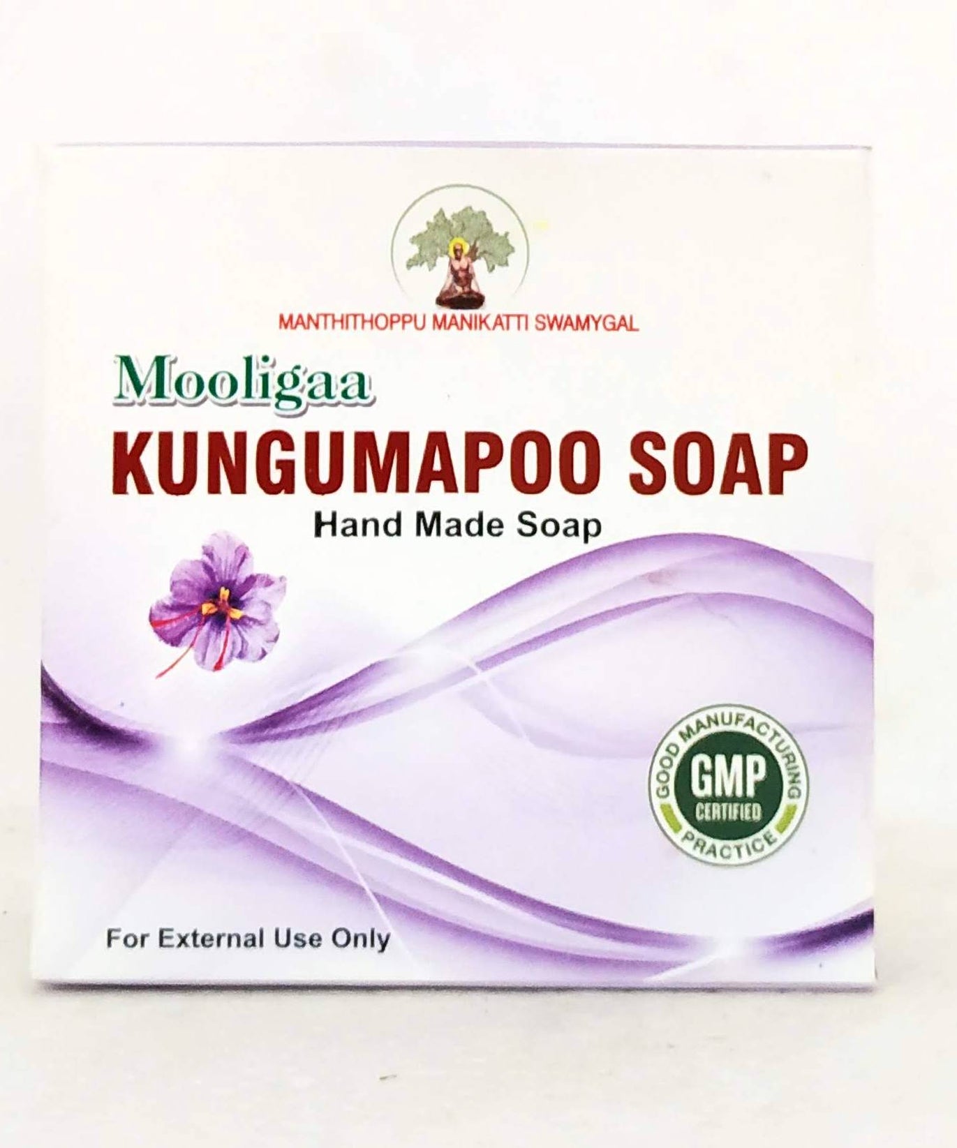 Mooliga kungumapoo soap 75gm -  Manthithoppu - Medizzo.com
