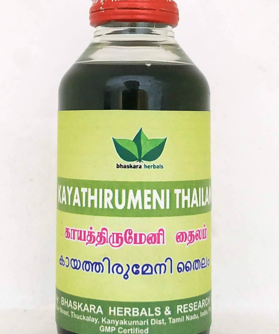 Kayathirumeni thailam 100ml -  Bhaskara Herbals - Medizzo.com