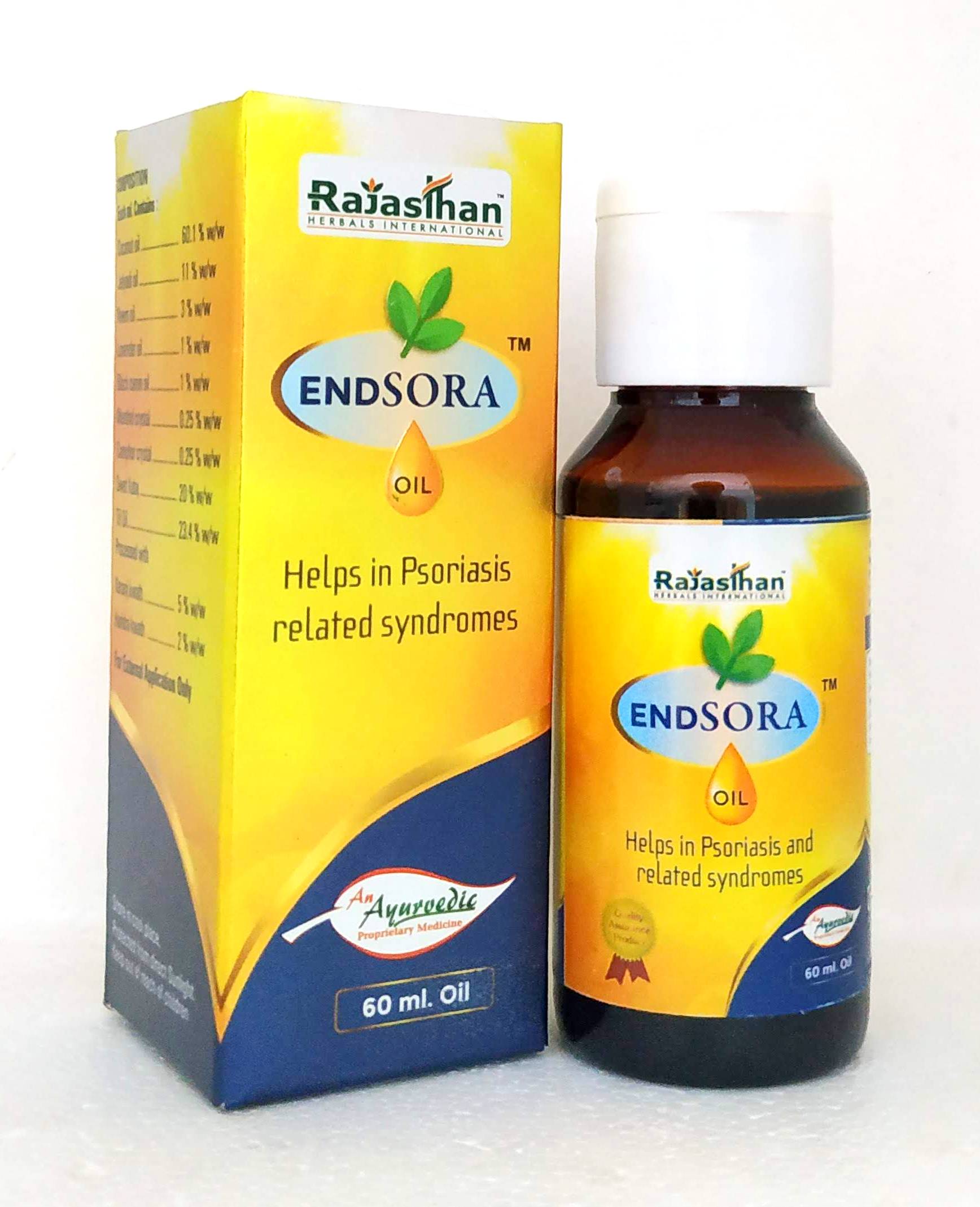 Endsora Oil 60ml -  Rajasthan Herbals - Medizzo.com