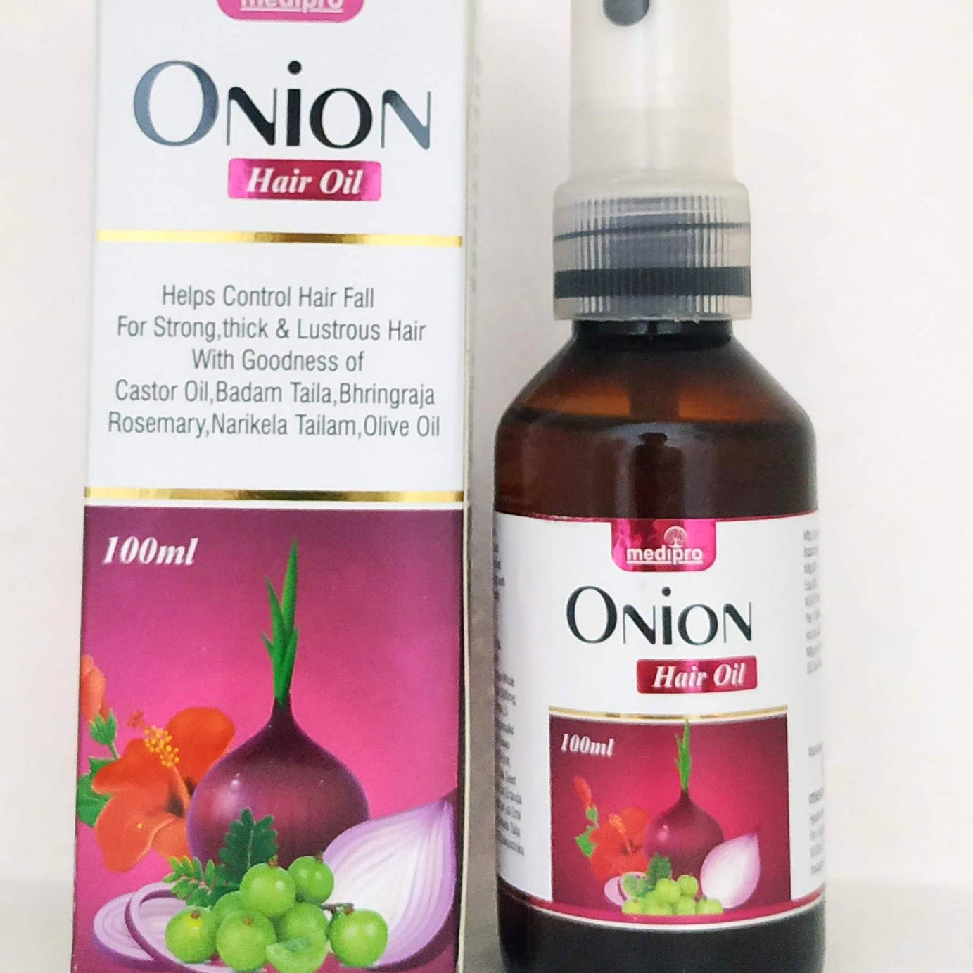 Onion hair oil 100ml -  Medipro - Medizzo.com