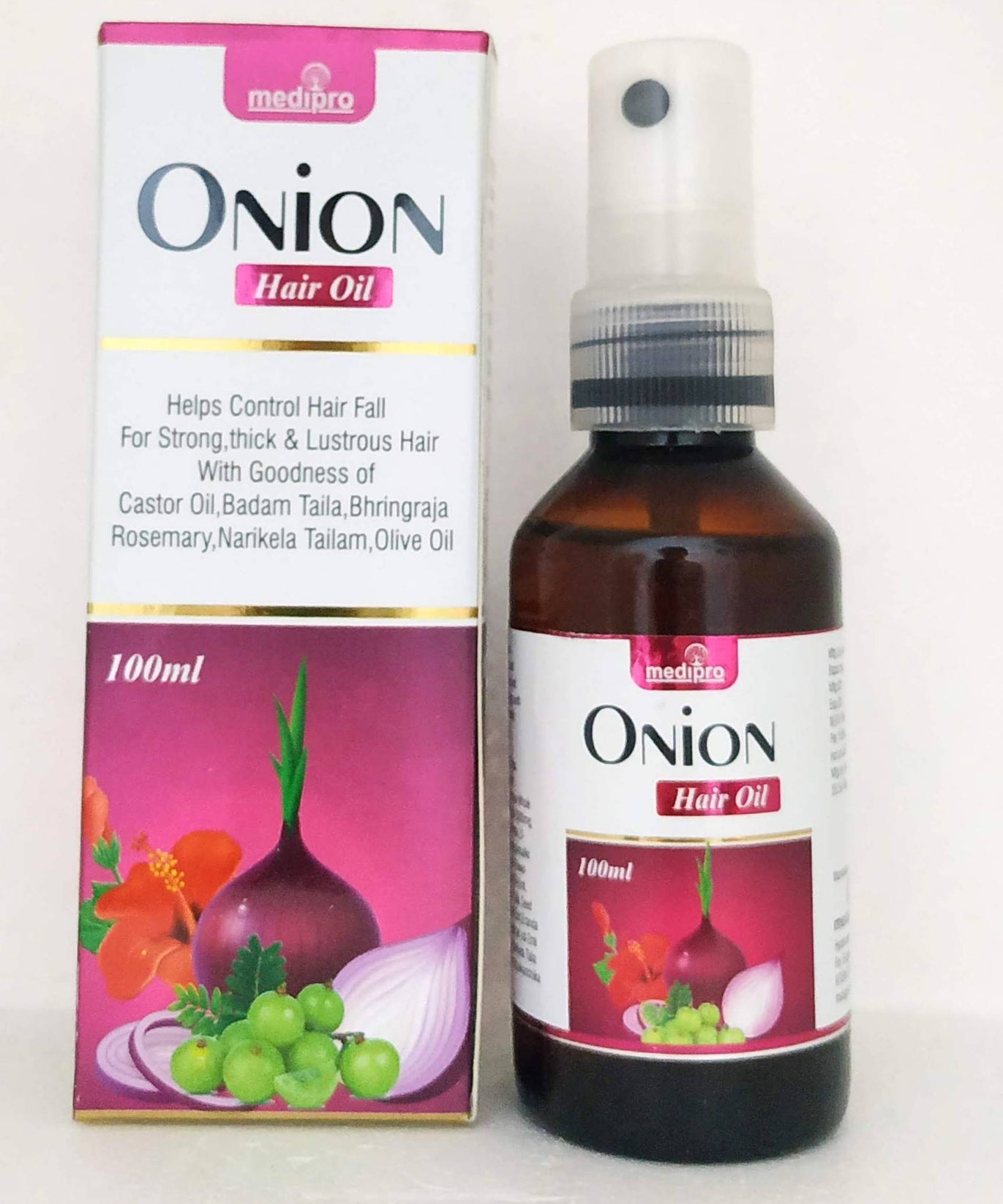 Onion hair oil 100ml -  Medipro - Medizzo.com