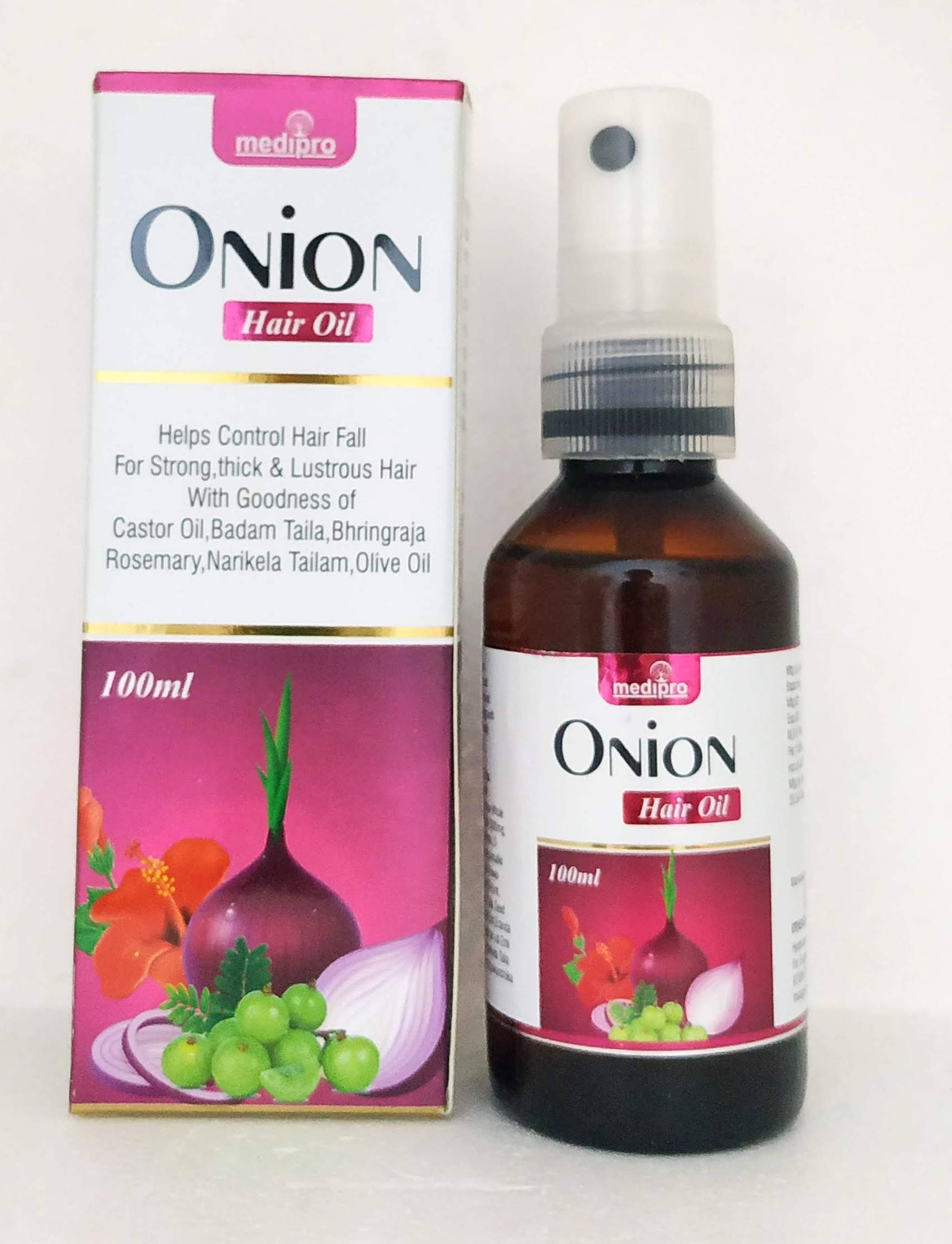 Onion hair oil 100ml -  Medipro - Medizzo.com