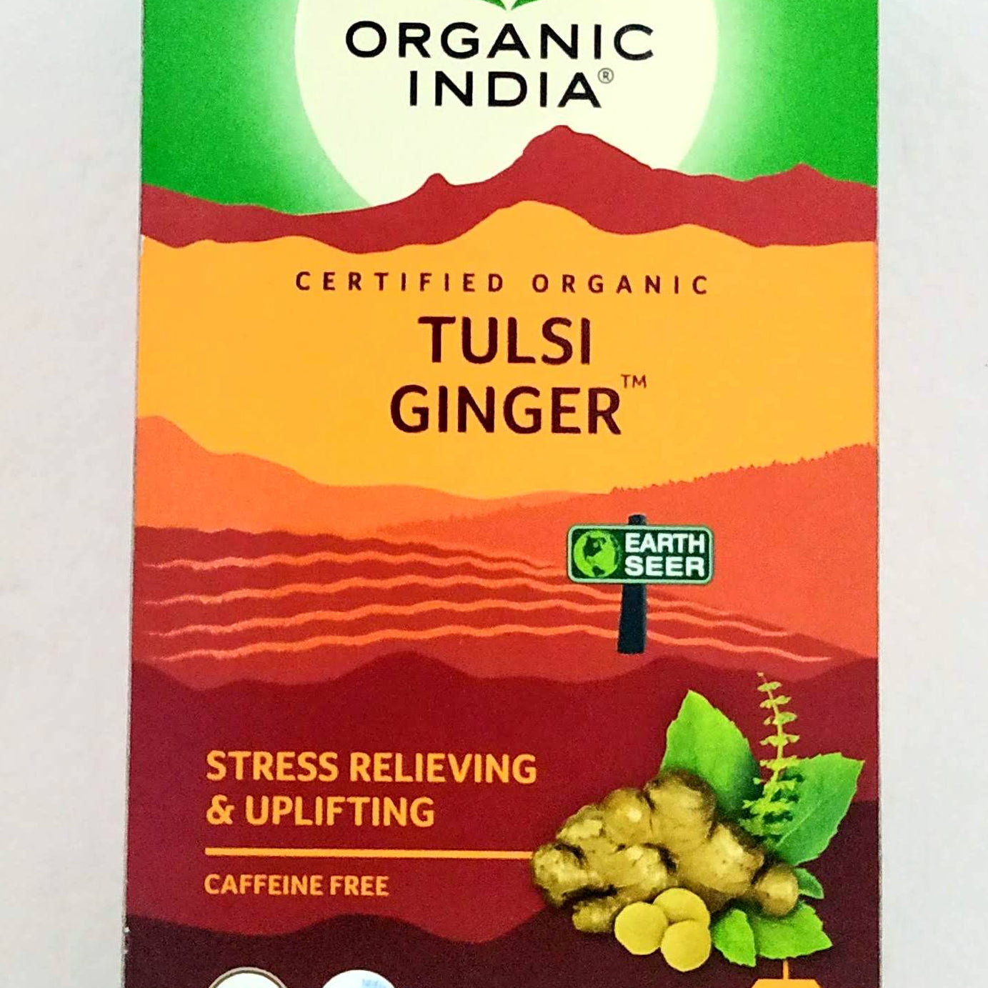 Organic India Tulsi ginger tea - 25Sachets -  Organic India - Medizzo.com