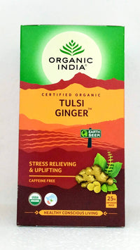 Organic India Tulsi ginger tea - 25Sachets -  Organic India - Medizzo.com
