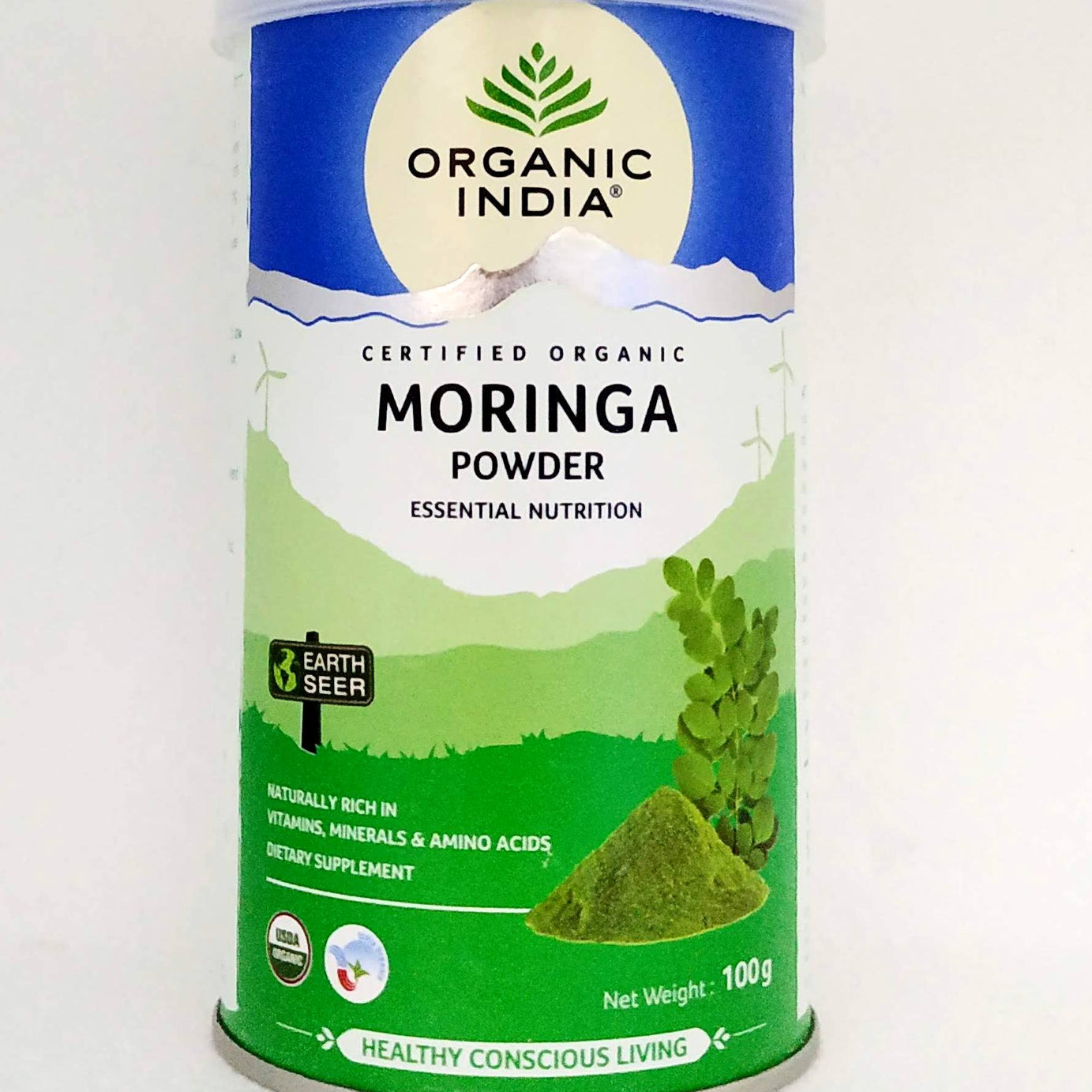 Organic India Moringa powder 100gm -  Organic India - Medizzo.com