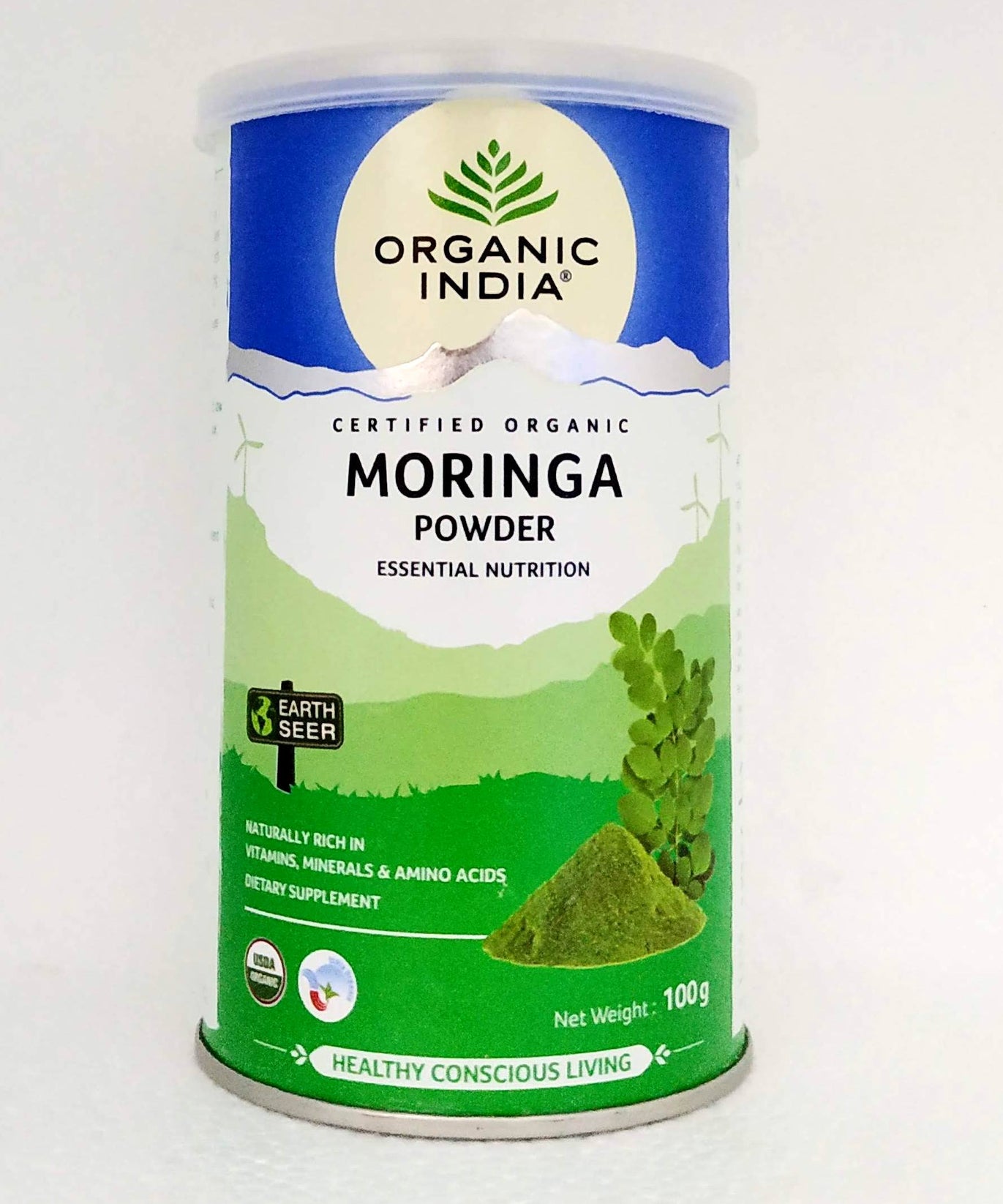 Organic India Moringa powder 100gm -  Organic India - Medizzo.com
