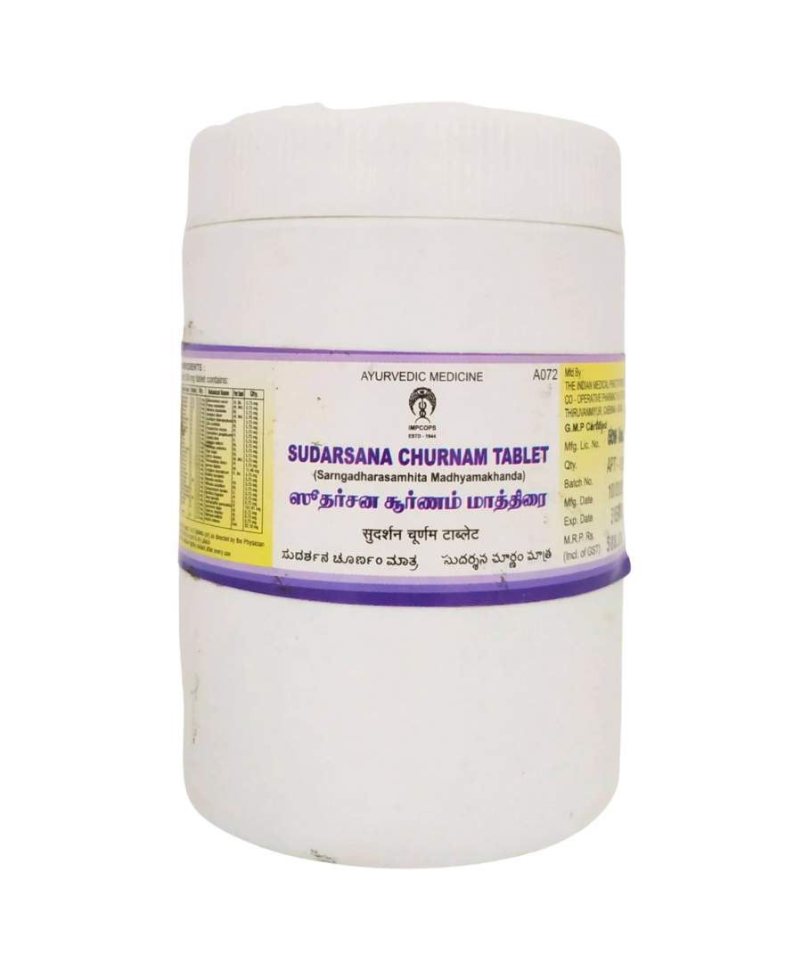 Sudarshana churnam tablets - 500Tablets -  Impcops - Medizzo.com