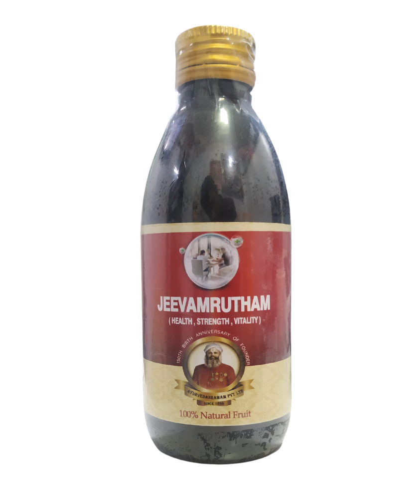 Jeevamrutham Syrup 150ml -  Ayurvedasramam - Medizzo.com