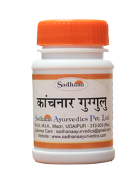 Kanchanar guggulu tablets - 10gm -  Sadhana Ayurvedics - Medizzo.com