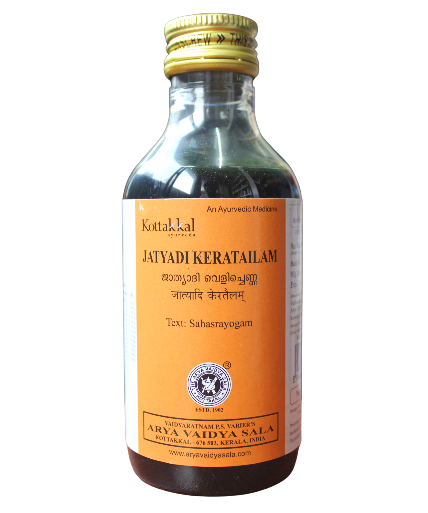 Kottakkal Jatyadi Kera Thailam 200ml -  Kottakkal - Medizzo.com