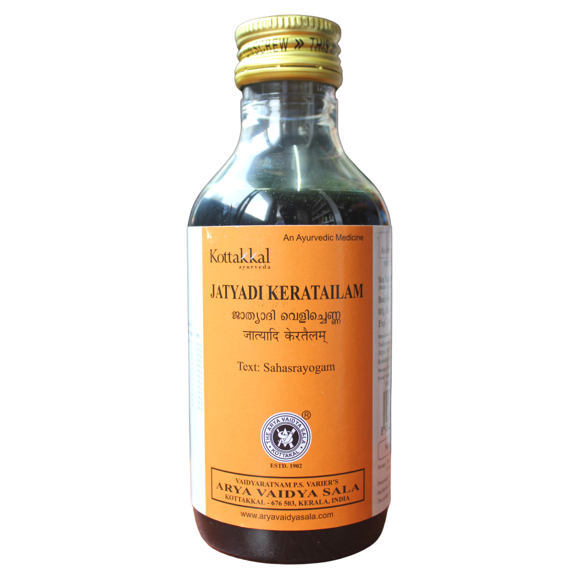 Kottakkal Jatyadi Kera Thailam 200ml -  Kottakkal - Medizzo.com