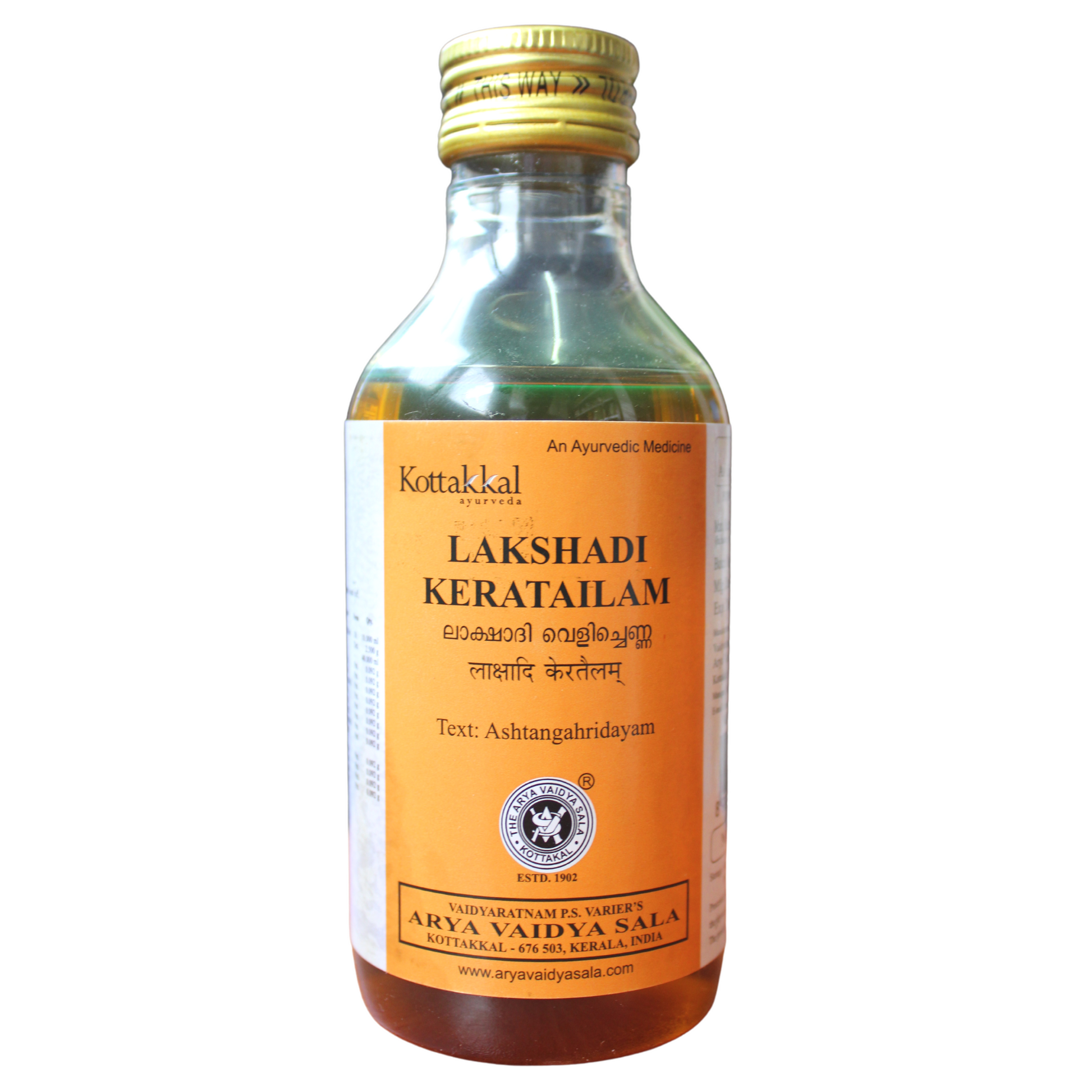 Kottakkal Lakshadi Kera Thailam 200ml -  Kottakkal - Medizzo.com