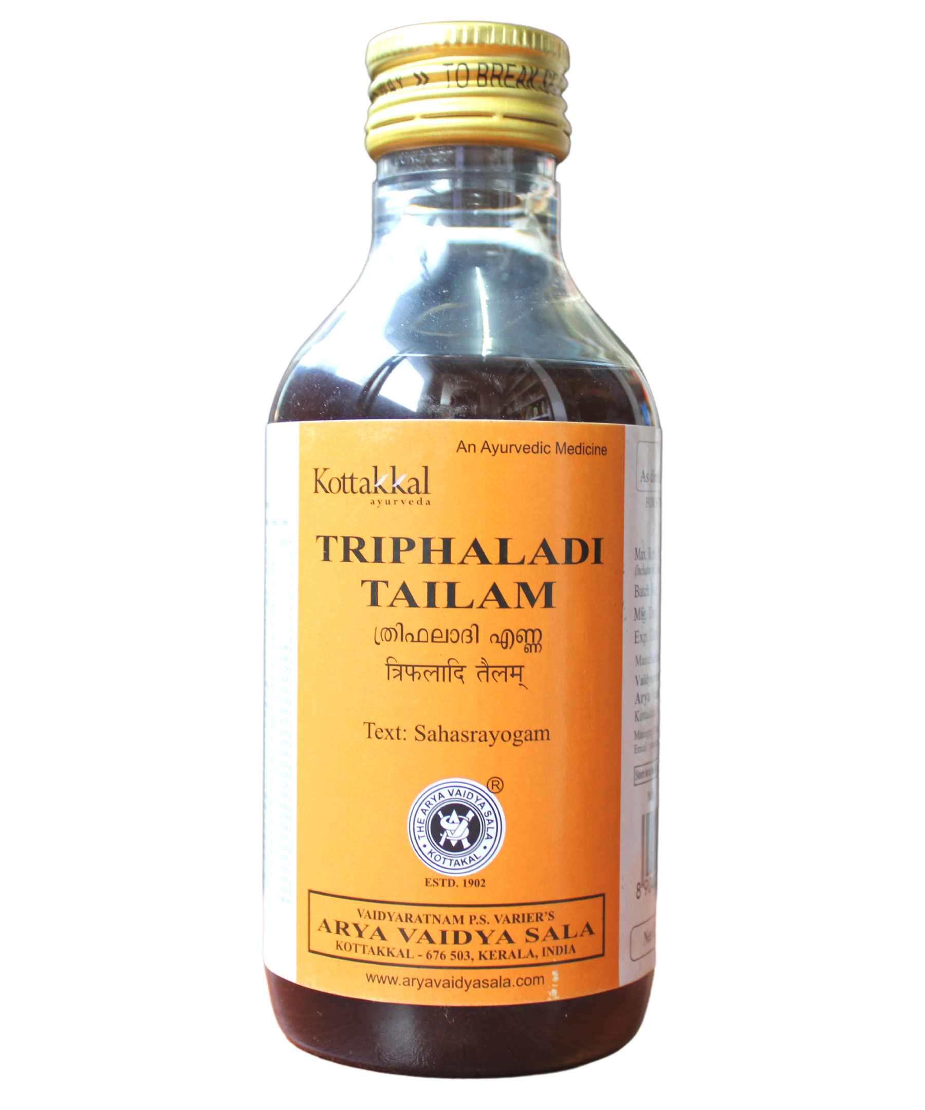 Kottakkal Triphaladi Thailam 200ml -  Kottakkal - Medizzo.com