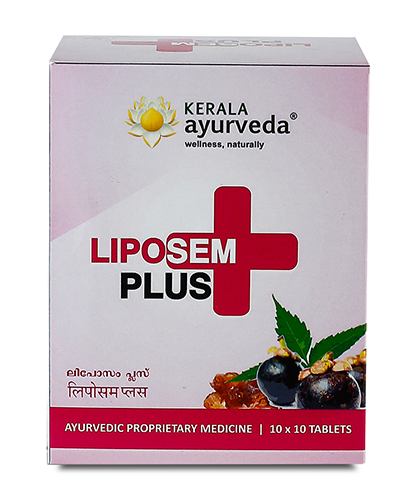 Liposem Plus Tablets - 10 Tablets -  Kerala Ayurveda - Medizzo.com