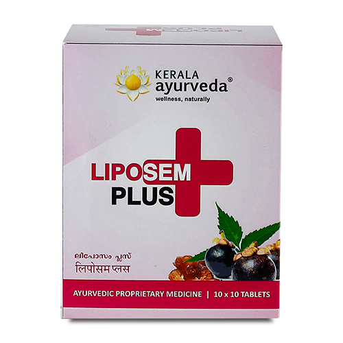 Liposem Plus Tablets - 10 Tablets -  Kerala Ayurveda - Medizzo.com