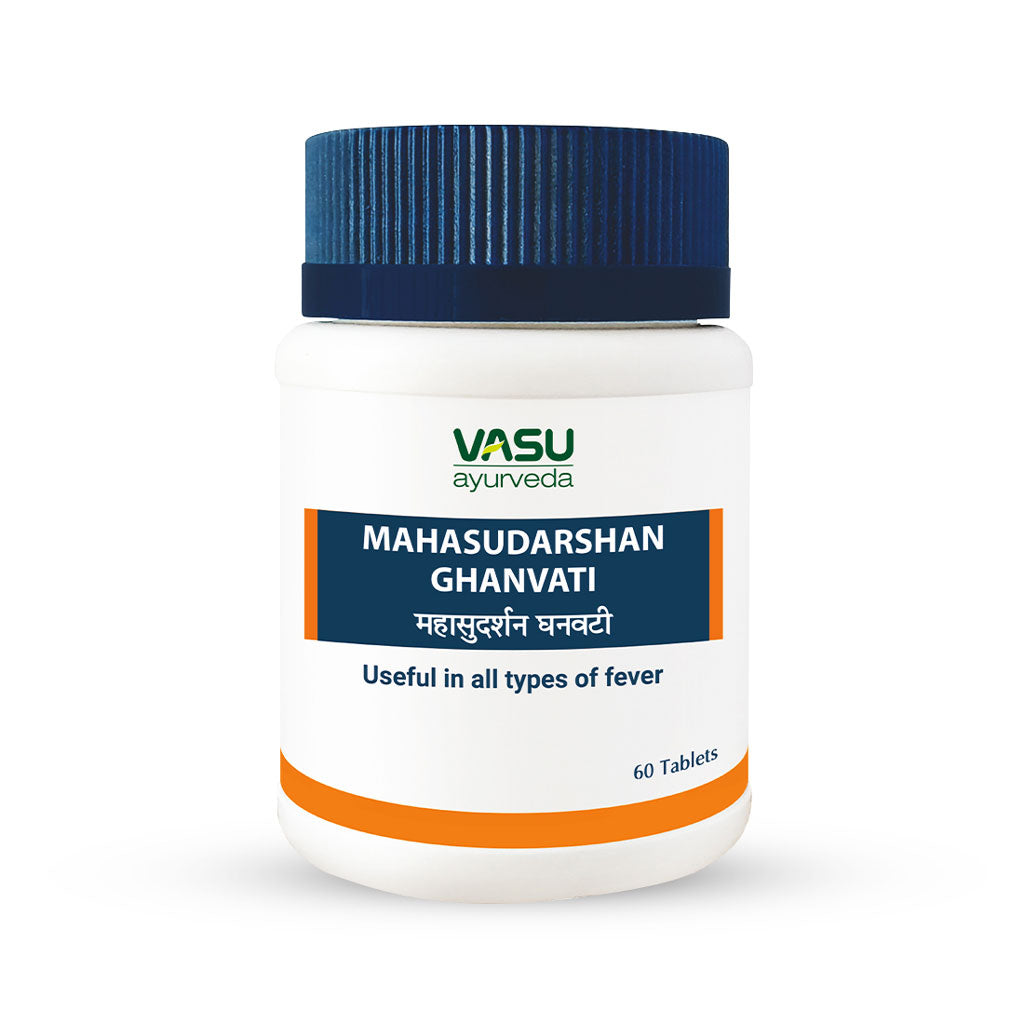 Mahasudarshan Ghan Vati 60Tablets -  Vasu herbals - Medizzo.com