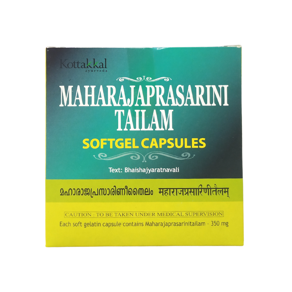 Kottakkal Maharaja Prasarini Tailam Softgel Capsules - 10Capsules -  Kottakkal - Medizzo.com