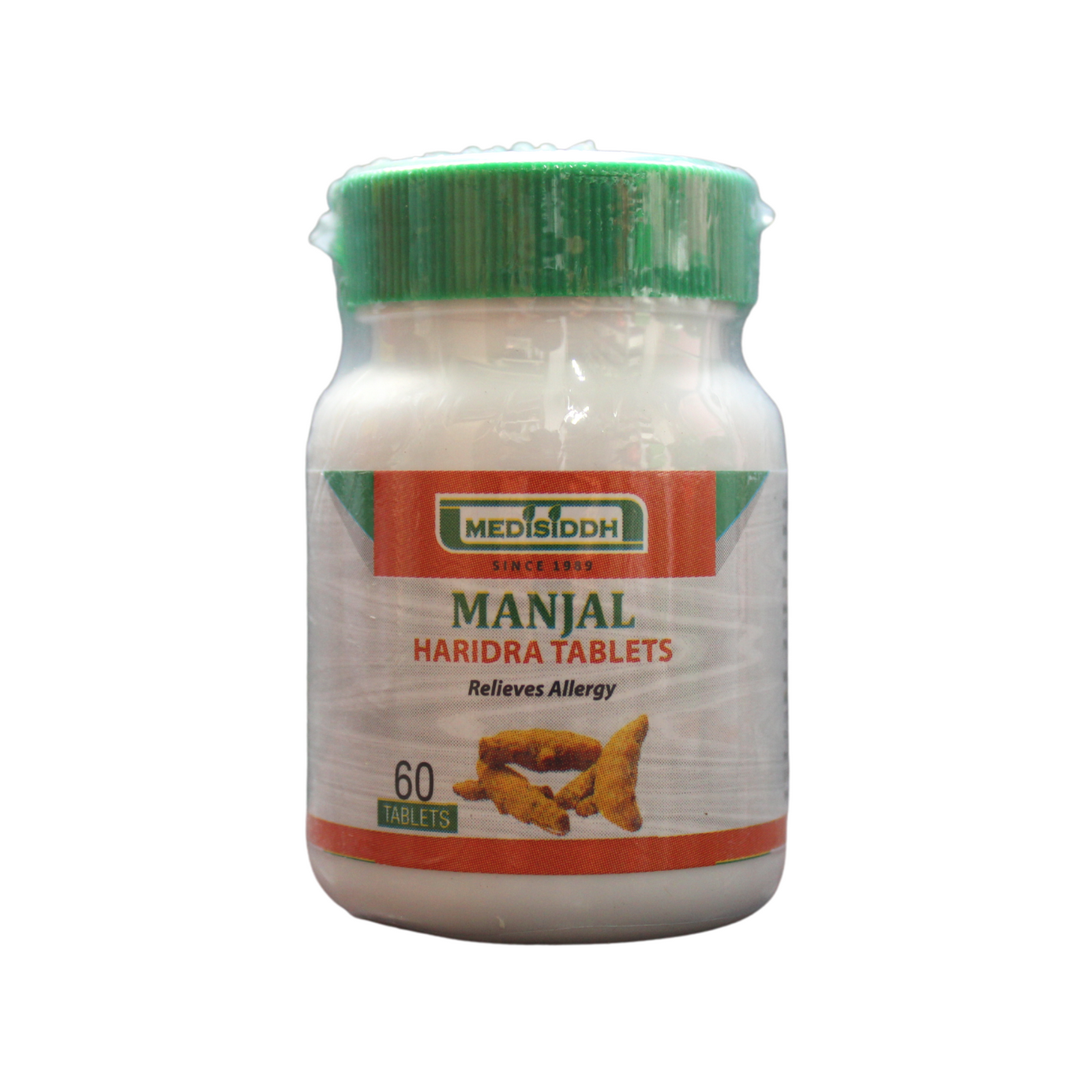 Manjal ( Haridra ) Tablets - 60 Tablets -  Medisiddh - Medizzo.com
