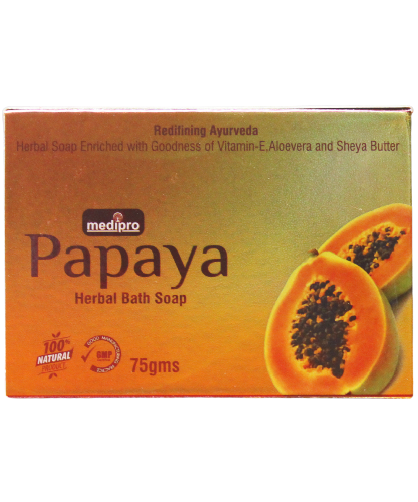 Medipro Papaya Herbal Soap 75gm -  Medipro - Medizzo.com