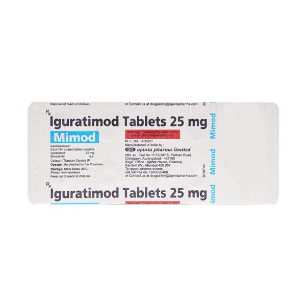 Mimod 25mg - 10Tablets -  Ajanta Pharma - Medizzo.com