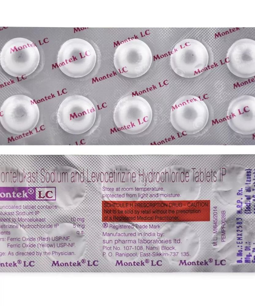 Montek LC - 10Tablets -  Sun Pharma - Medizzo.com