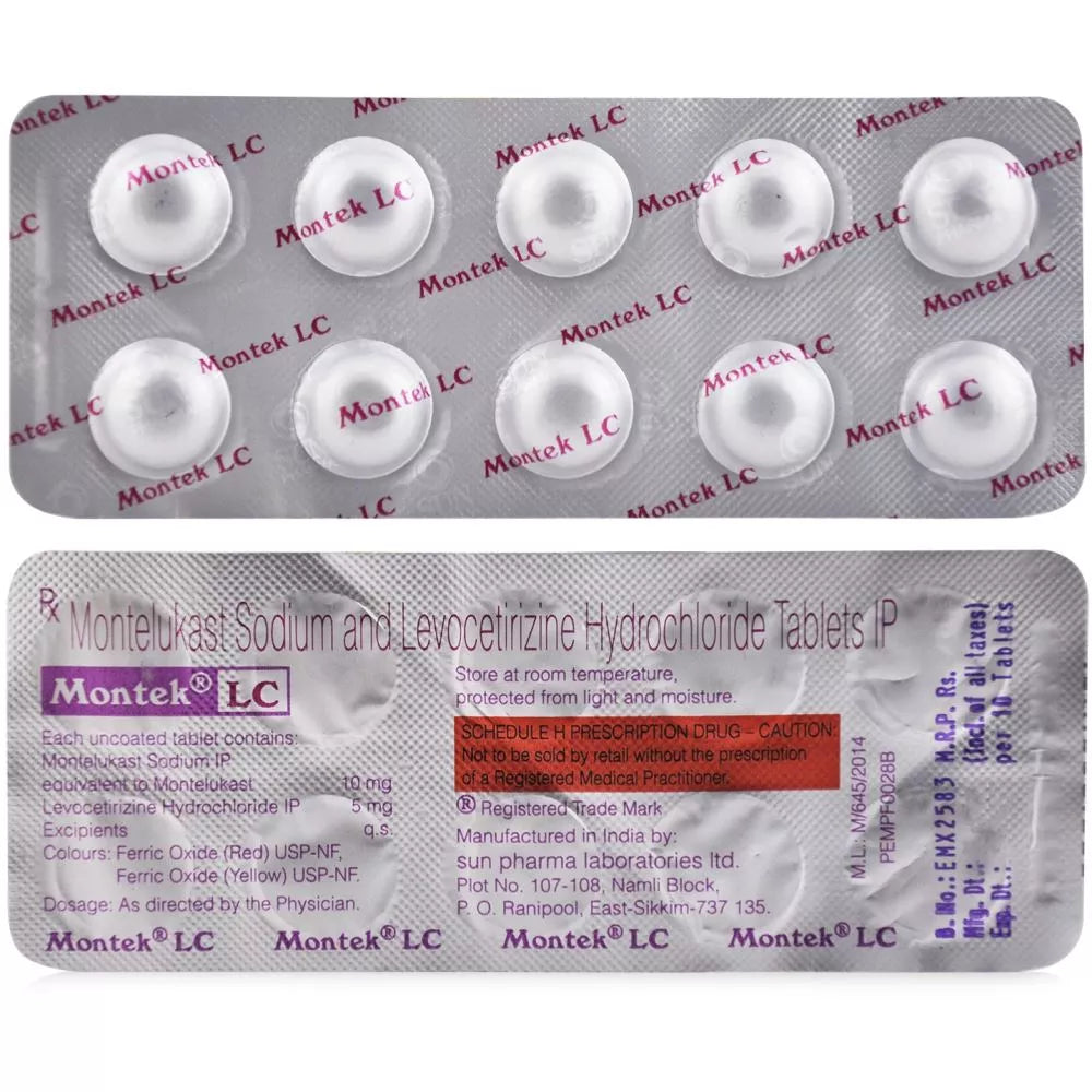 Montek LC - 10Tablets -  Sun Pharma - Medizzo.com