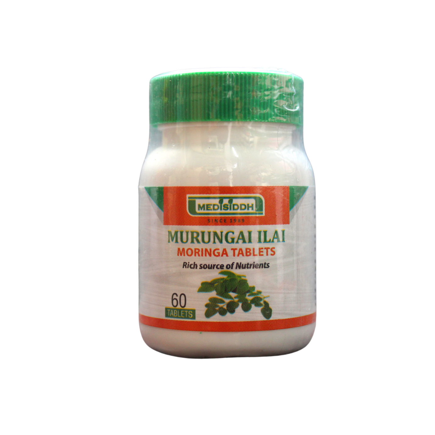 Murungai Ilai Tablets ( Moringa ) - 60 Tablets -  Medisiddh - Medizzo.com