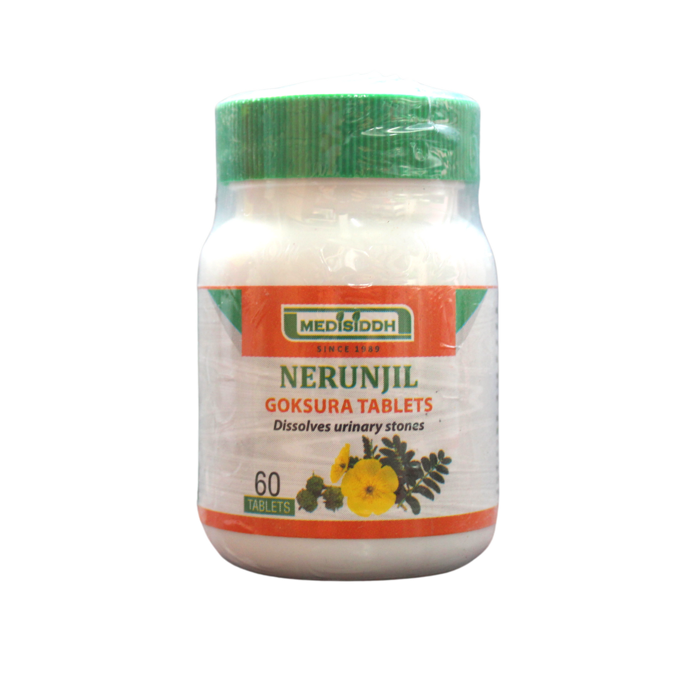Nerunjil ( Gokshura ) Tablets - 60 Tablets -  Medisiddh - Medizzo.com