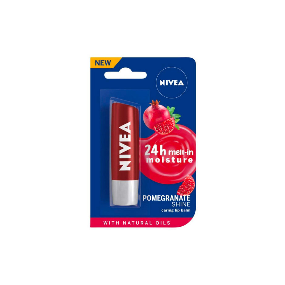 Nivea Lip Balm  Pomegranate Shine - 4.8gm