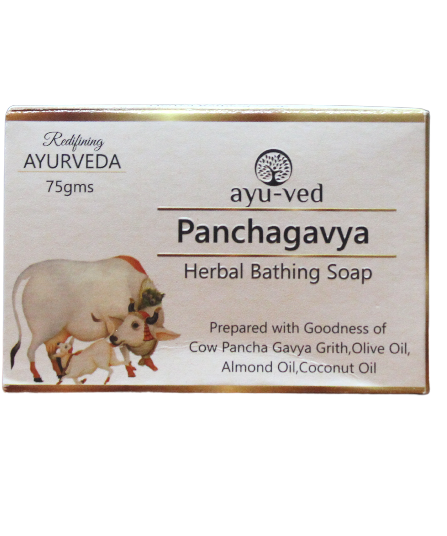 Panchagavya Herbal Bathing Soap 75gm -  Ayuved - Medizzo.com
