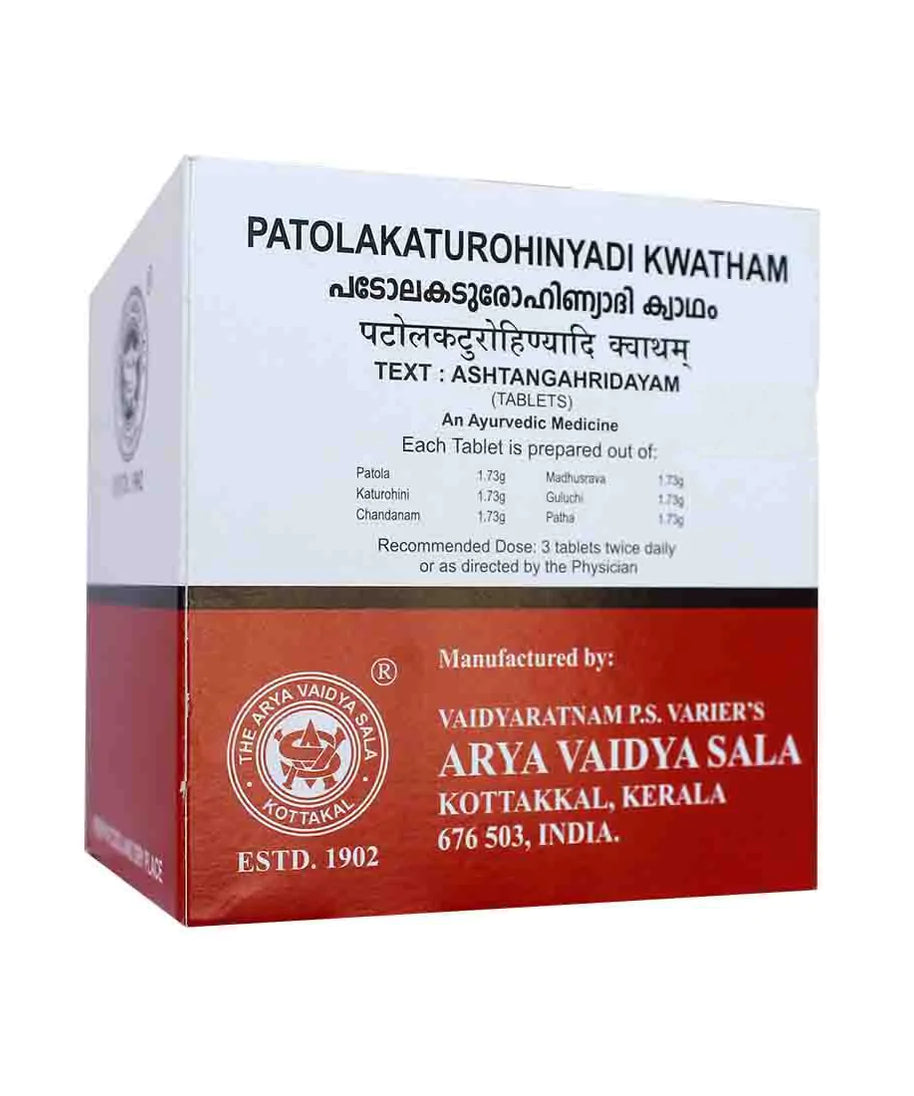 Kottakkal Patolakaturohinyadi Kwatham Tablets - 100Tablets
