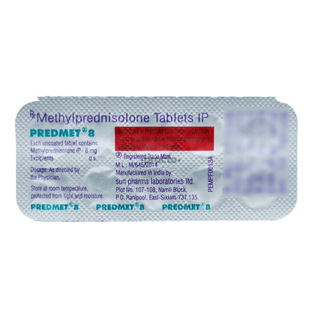 Predmet 8mg - 10Tablets -  Sun Pharma - Medizzo.com