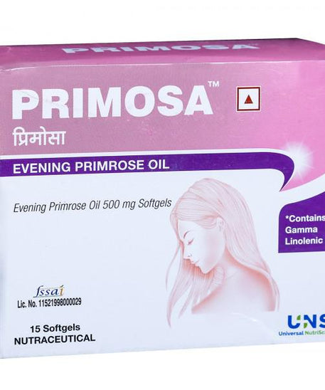 Primosa 500mg Softgel Capsules - 15Capsules -  UNS - Medizzo.com
