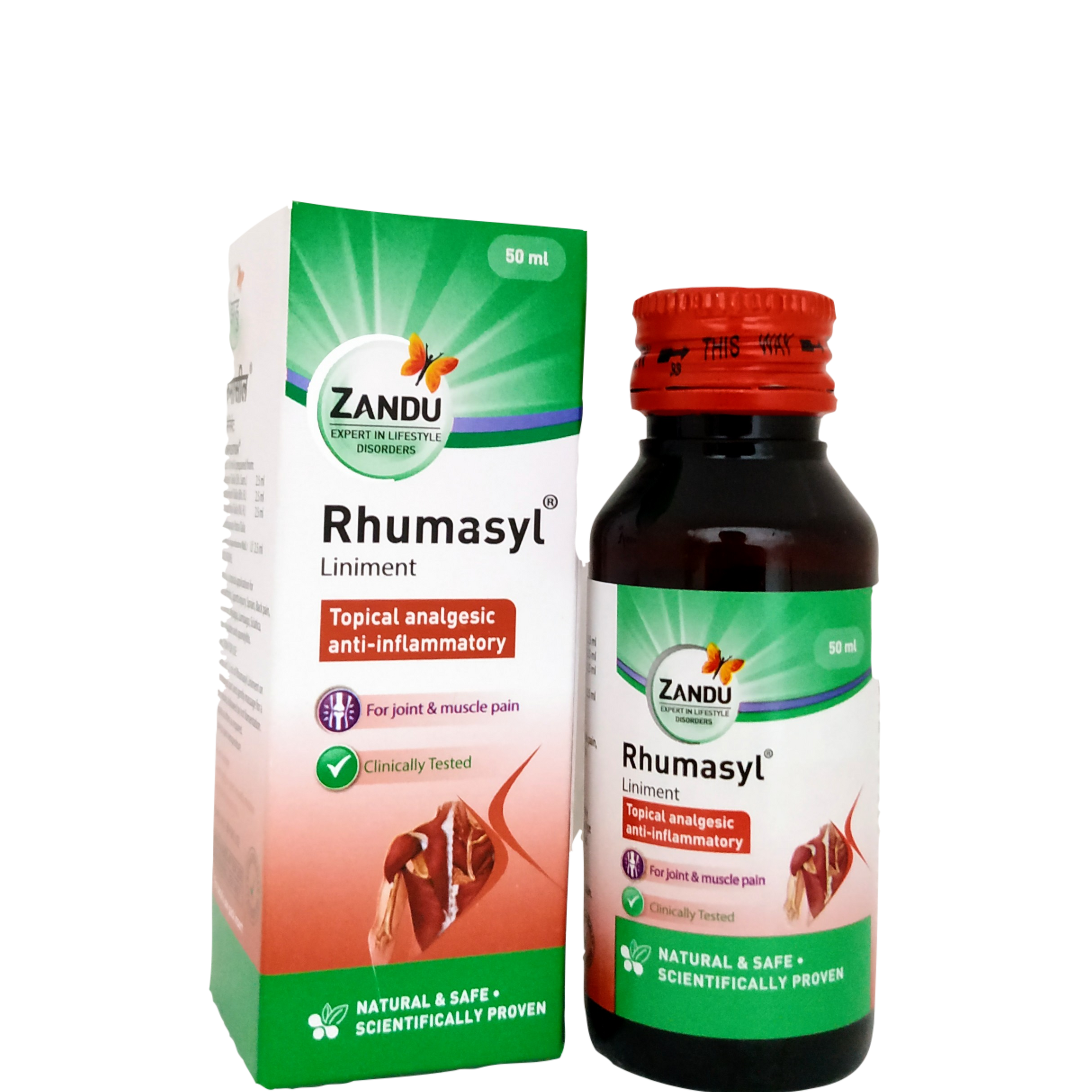 Rhumasyl liniment oil 50ml -  Zandu - Medizzo.com