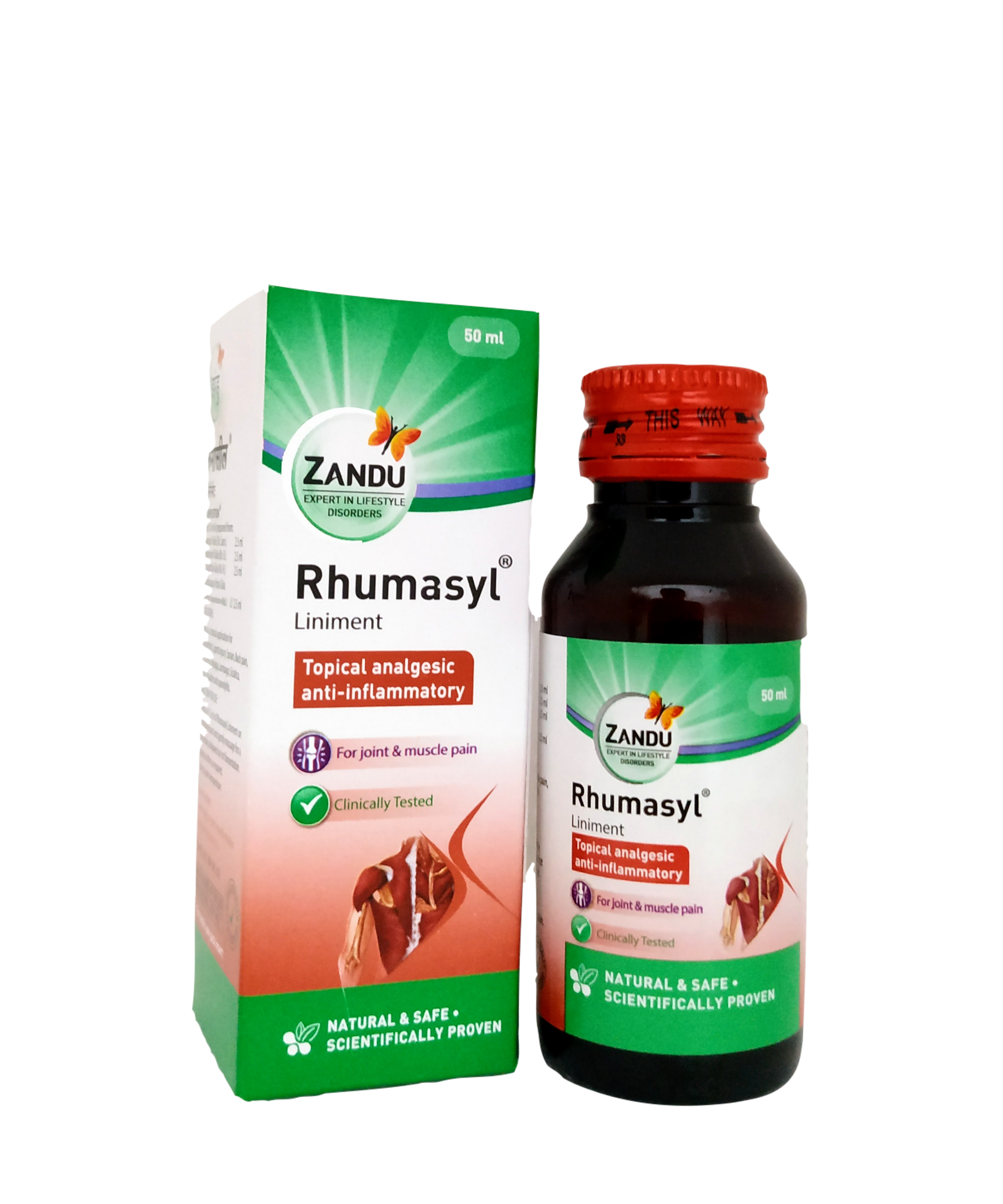 Rhumasyl liniment oil 50ml -  Zandu - Medizzo.com