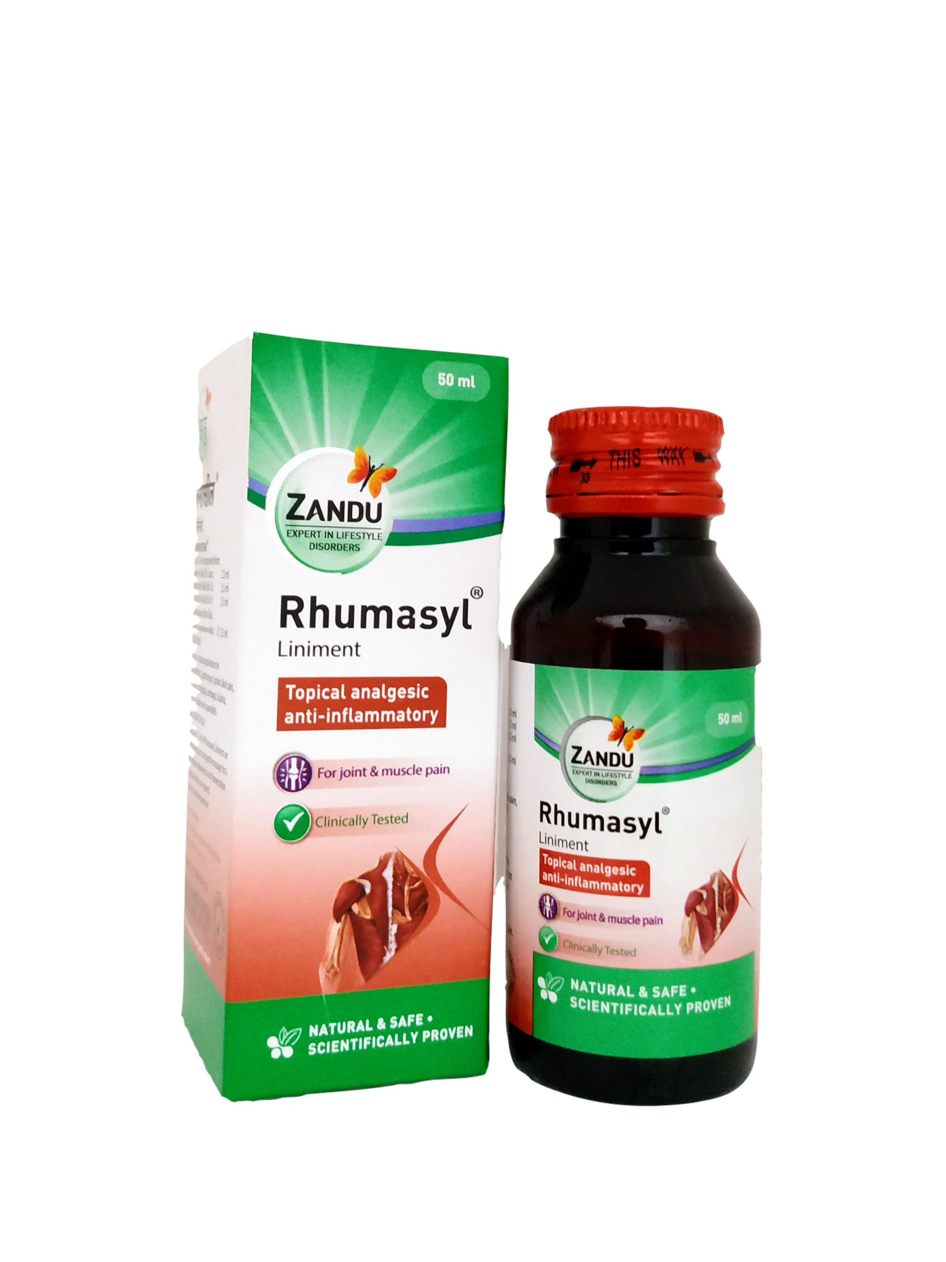 Rhumasyl liniment oil 50ml -  Zandu - Medizzo.com