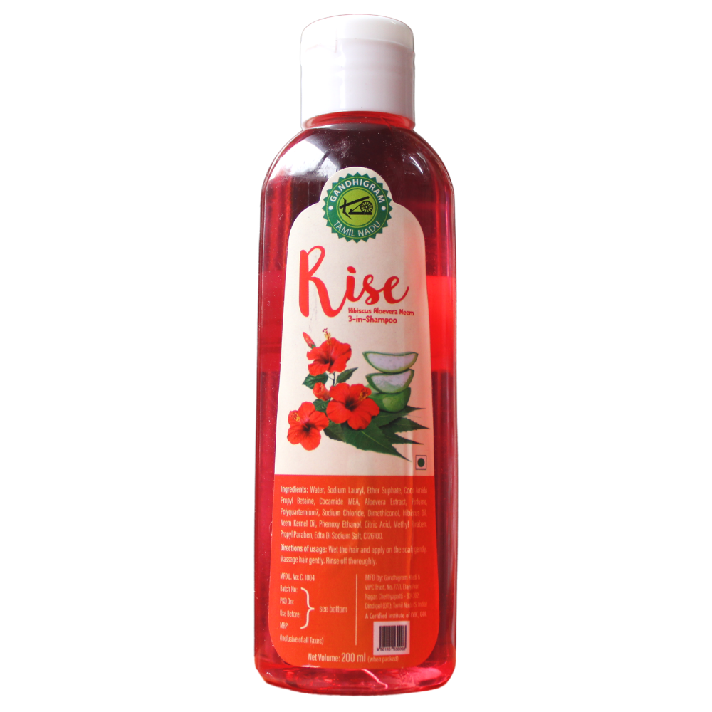 Rise - Hibiscus, Aloevera and Neem Shampoo 200ml -  Lakshmi Seva Sangham - Medizzo.com