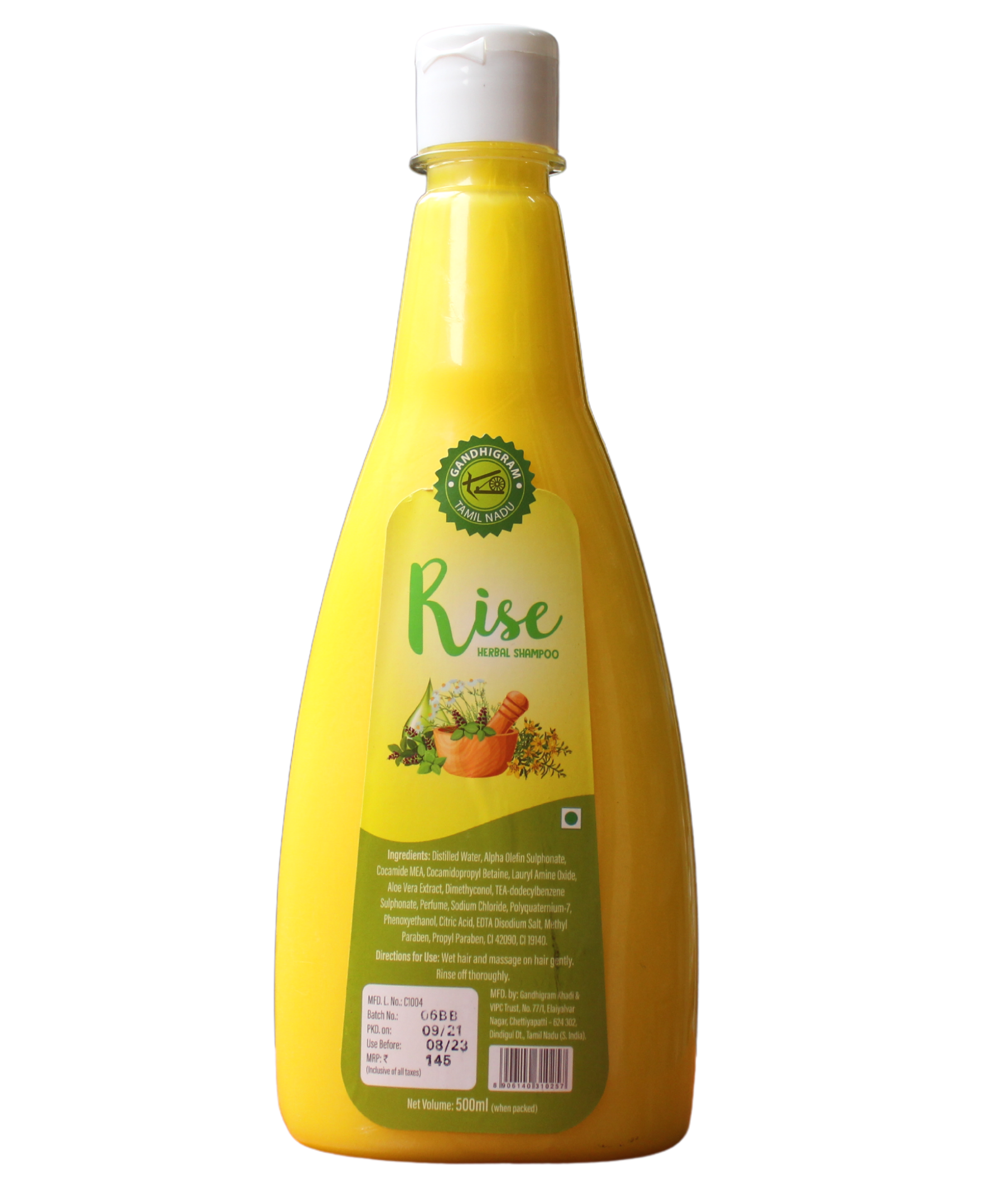 Rise Herbal Shampoo - 500gm -  Gandhigram - Medizzo.com
