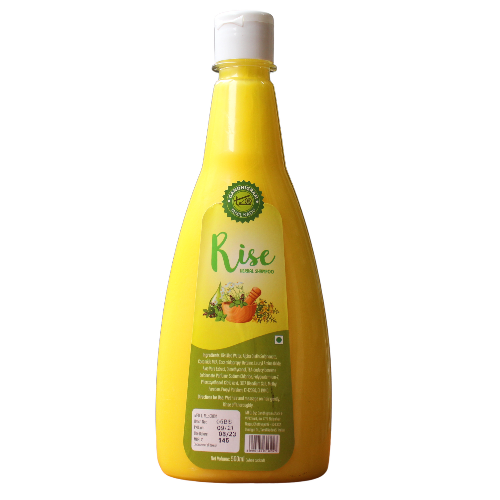 Rise Herbal Shampoo - 500gm -  Gandhigram - Medizzo.com