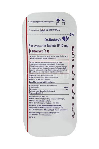 Rozat 10mg - 15Tablets -  Dr.Reddy's - Medizzo.com