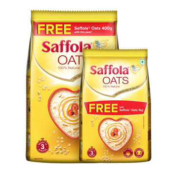 Saffola Oats 1Kg + 400gm Pack Free