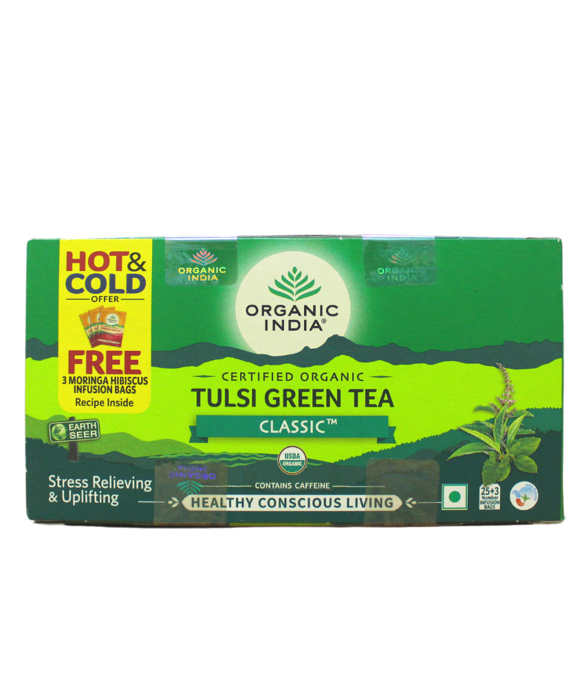 Organic India Tulasi Green Tea Classic - 25Sachets