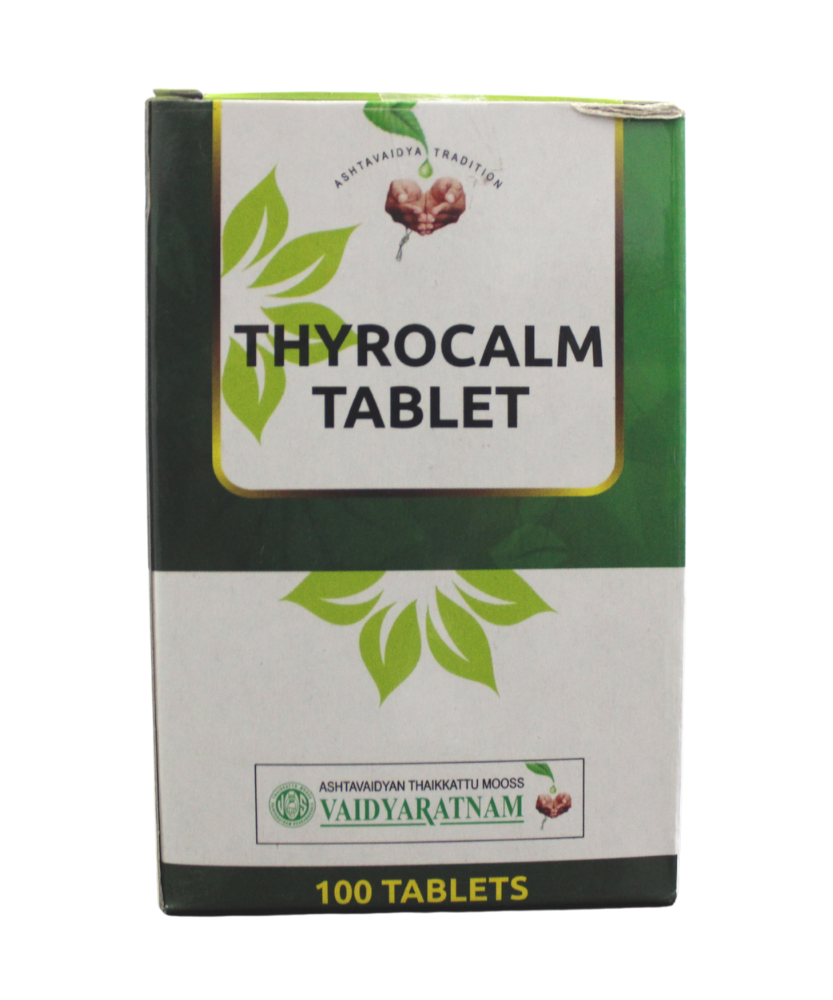 Thyrocalm Tablets - 10 Tablets -  Vaidyaratnam - Medizzo.com