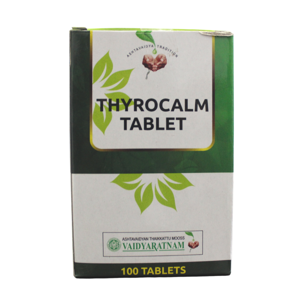 Thyrocalm Tablets - 10 Tablets -  Vaidyaratnam - Medizzo.com