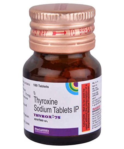 Thyrox-75 Tablets - 100Tablets -  Macleods Pharma - Medizzo.com